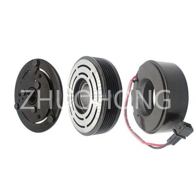 6PK 130MM 12V Compresseur automatique à courant alternatif Kit d'embrayage à poulie pour VW FAW JETTA 2013- 1.6 Moteur 1.6