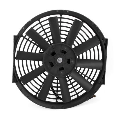 Ventilateur de refroidissement à lame droite de 12 pouces universel pour le radiateur des véhicules Mazda en plastique noir