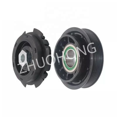 Moteur 6PK 125MM 12V Compresseur à courant alternatif automatique Kit d'embrayage à poulie pour PORSCHE MACAN 2015-2019