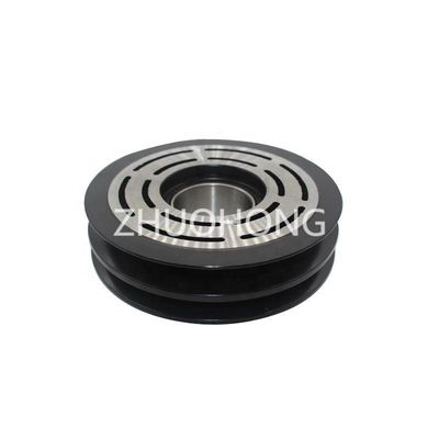2PK 130MM 12V Compresseur automatique à courant alternatif Kit d'embrayage à poulie Pour SANTANA 2000 1995-2004 1.8